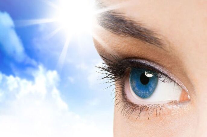 Solarización restauración de la visión con luz solar